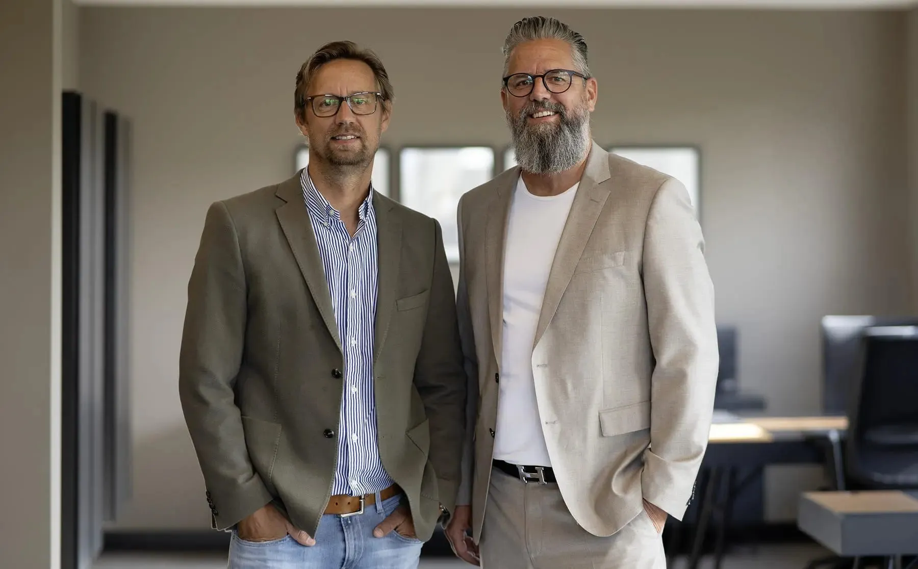 Stephan und Matthias Ratt im Büro